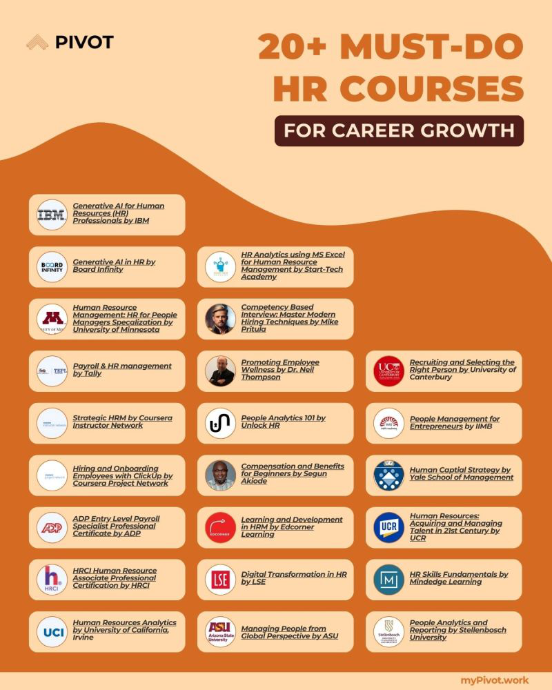 20+ HR Courses Cheat Sheet resume template preview - cheat-sheets professional template