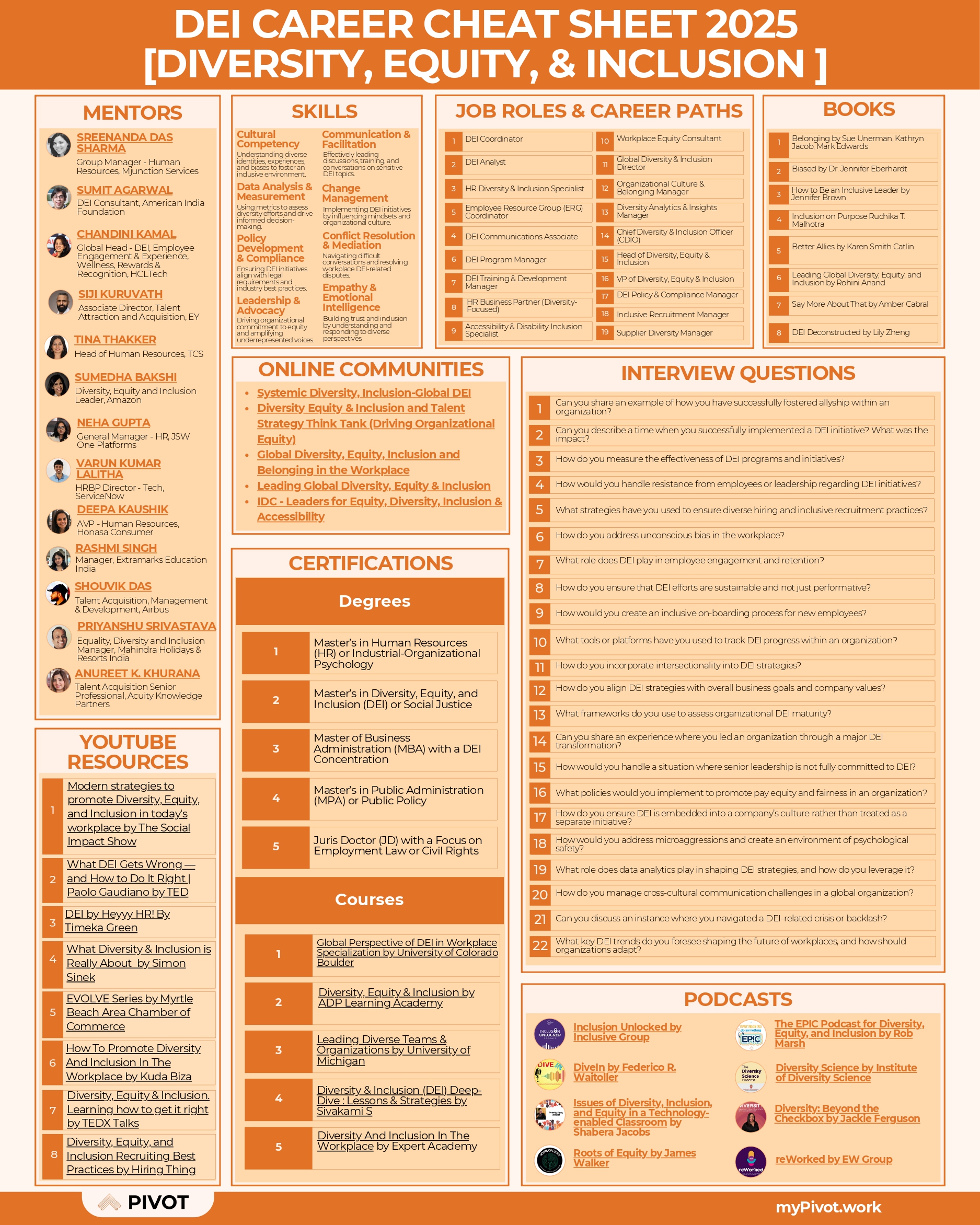DEI Cheat Sheet resume template preview - cheat-sheets professional template