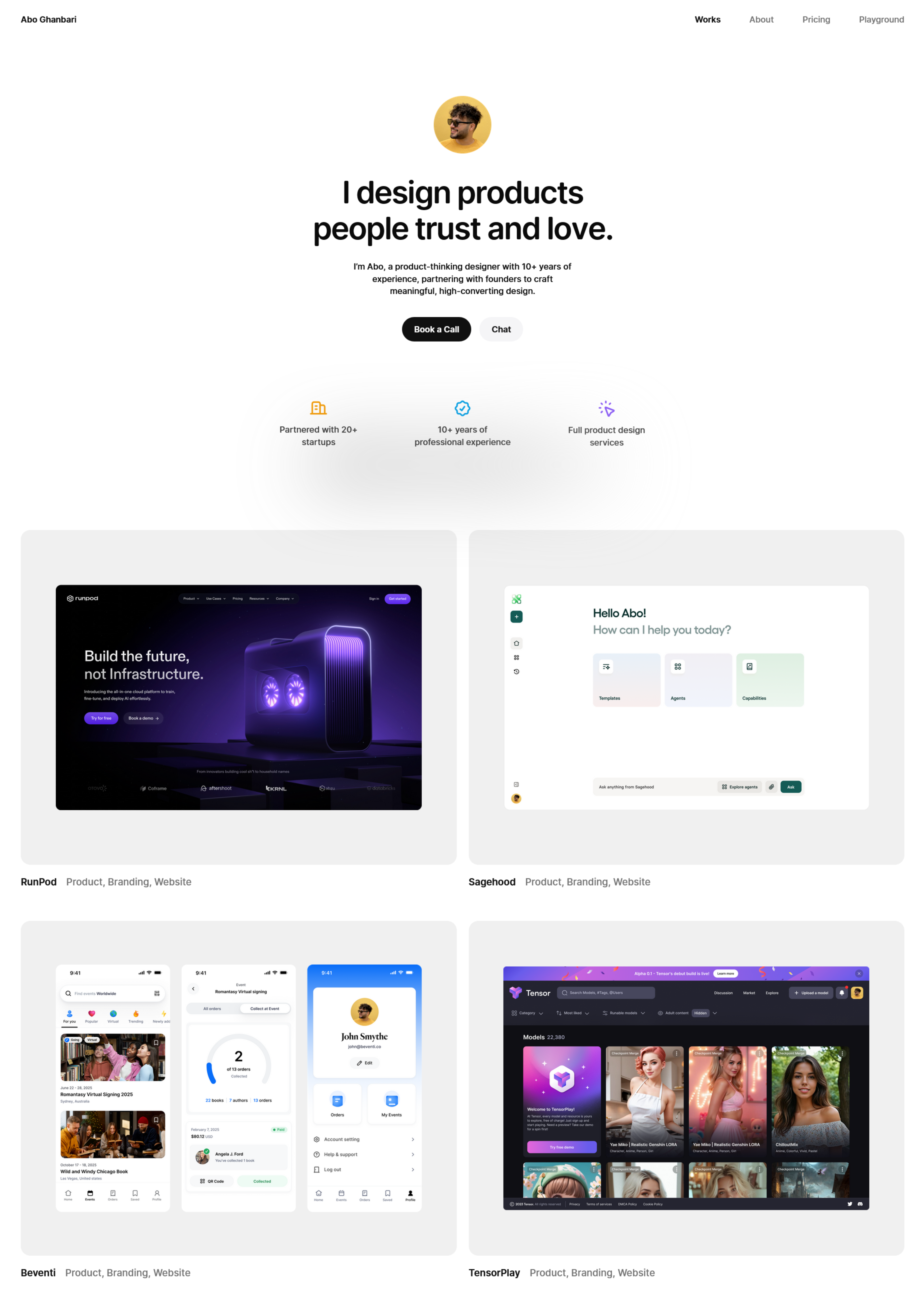 Product Design Portfolio Example resume template preview - work-portfolios professional template